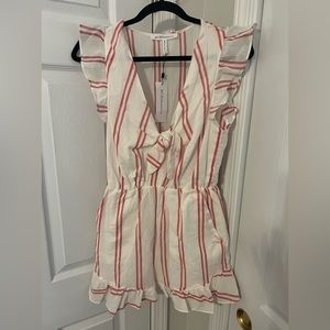 BCBG Striped Romper